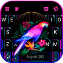 الكيبورد Neon Parrot APK