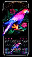 الكيبورد Neon Parrot الملصق