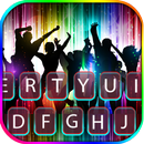 Neon Party Time Klavye Arkapla APK