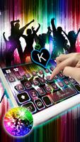 Fundo do Teclado Neon Party Ti imagem de tela 1