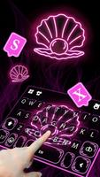 Tema Keyboard Neon Pearl imagem de tela 2