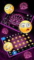 Tema Keyboard Neon Pearl imagem de tela 3