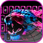 Neon Pink Blue Leopard icono