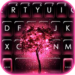 Descargar APK de Neon Pink Galaxy Teclado