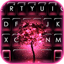 Neon Pink Galaxy キーボード APK