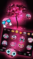 Theme Neon Pink Galaxy screenshot 2