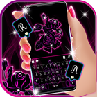 Fond de clavier Neon Pink Flow icône