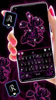 Fond de clavier Neon Pink Flow capture d'écran 1