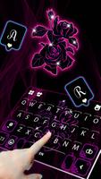 Fond de clavier Neon Pink Flow capture d'écran 2