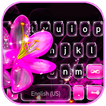 Neon Pink Flowers Thème icône