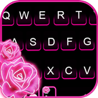 Neon Pink Rose Zeichen