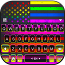 Tema Keyboard Neon Pride Flag APK