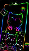 Chủ Đề Bàn Phím Neon Rainbow C ảnh chụp màn hình 2