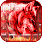 الكيبورد Neon Red Wolf أيقونة