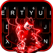 Neon Red Cool Dj Tastatur-Them