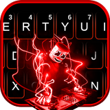 Тема для клавиатуры Neon Red C иконка