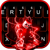 Neon Red Cool Dj Keyboard Theme For Android Apk Download - neon red and black roblox icon