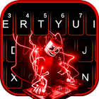 ikon Tema Keyboard Neon Red Cool Dj