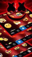 Tema Keyboard Neon Red Cool Dj screenshot 3