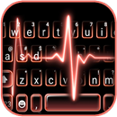 Neon Red Heartbeat2 Theme APK