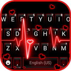 ธีม Neon Red Heartbeat ไอคอน