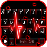 Neon Red Heartbeat icon