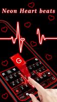 برنامه‌نما موضوع Neon Red Heartbeat عکس از صفحه