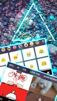 Фон клавиатуры Neon Stone Pyramid скриншот 3