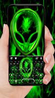 Neon Strange Alien Poster