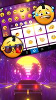 Fundo do Teclado Neon Sunset R imagem de tela 3
