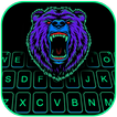 Neon Scary Bear Keyboard Backg