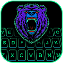 Neon Scary Bear Keyboard Backg APK