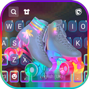 Neon Skates Fondo de teclado APK