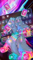 Fundo do Teclado Neon Skates imagem de tela 1