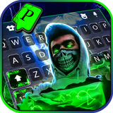 Fond de clavier Neon Skull Mask icône