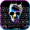 Neon Skull King Keyboard Backg