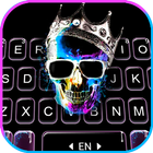 Neon Skull King Keyboard Backg icon
