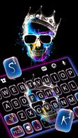 Neon Skull King Keyboard Backg screenshot 1