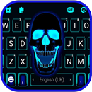Fond de clavier Neon Skull Roar APK