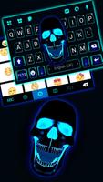 Hình nền bàn phím Neon Skull Roar ảnh chụp màn hình 3