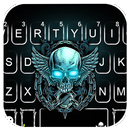 Tema Keyboard Neon Skull Wing APK