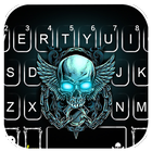 Tema Keyboard Neon Skull Wing ícone