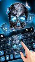 Thème de clavier Neon Skull capture d'écran 1