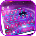 ثيم لوحة المفاتيح Neon Space P