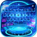 ثيم لوحة المفاتيح Neon Spaceship APK