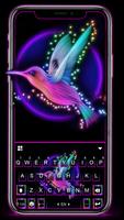 Фон клавиатуры Neon Sparkle Bi постер