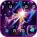 Neon Sparkle Butterfly Tastatu APK