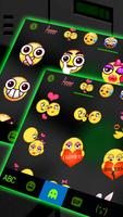 Фон клавиатуры Neon Tech Green скриншот 3