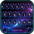 Fundo do Teclado Neon Tech Light APK