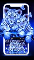 Fond de clavier Neon Tiger Cub Affiche